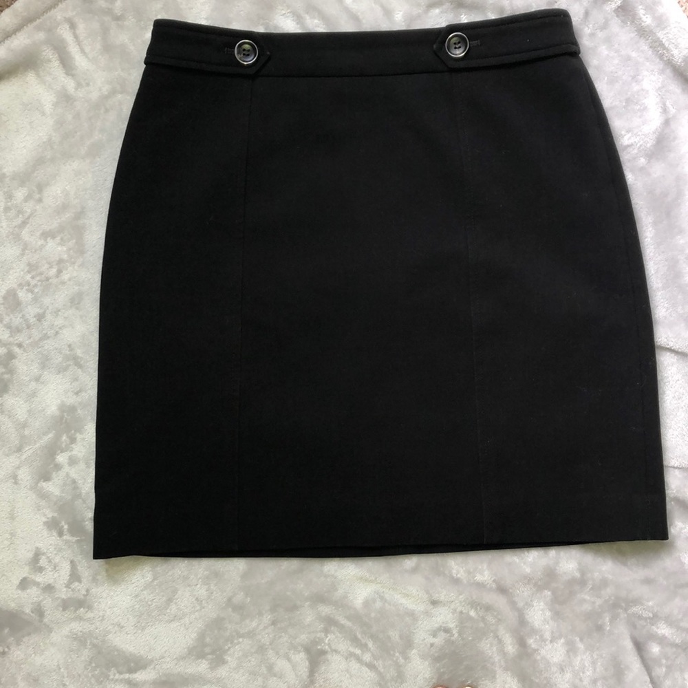 Loft Black shift skirt